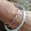 Thumbnail: Spring Clip Bangle - Silver