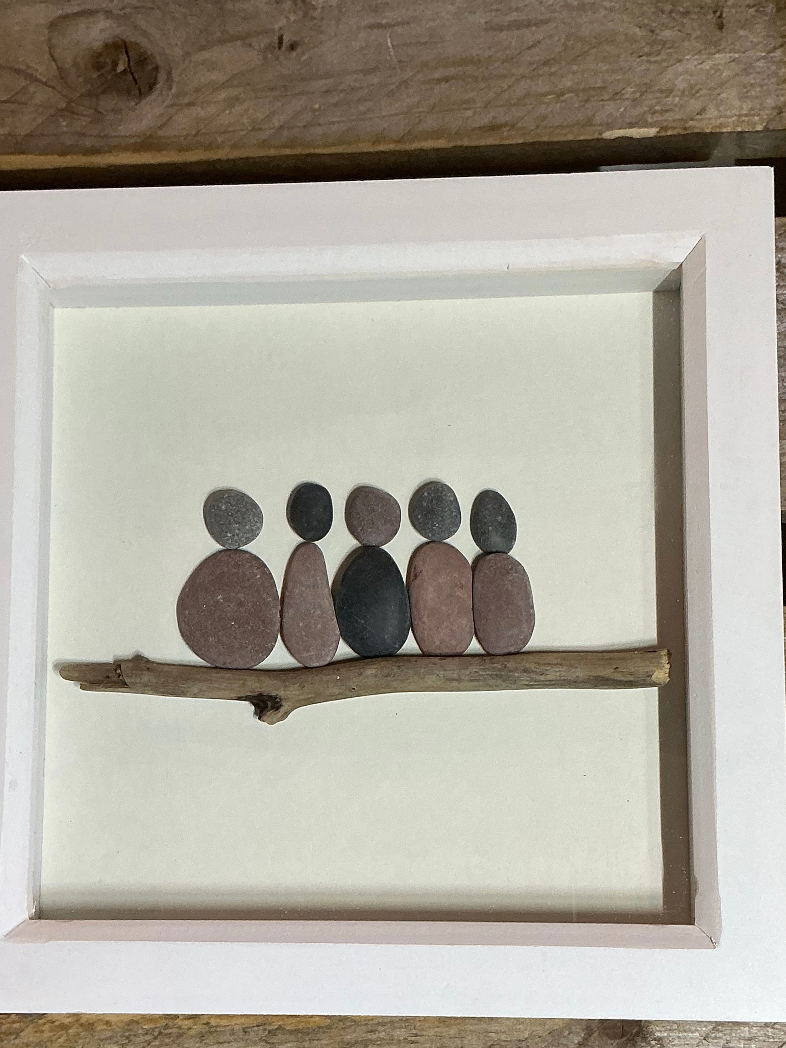 Pebble family picture art 