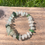 Thumbnail: White and green bracelet