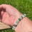 Thumbnail: White and green bracelet 