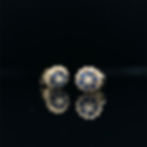 14K SAPPHIRE STUD EARRINGS