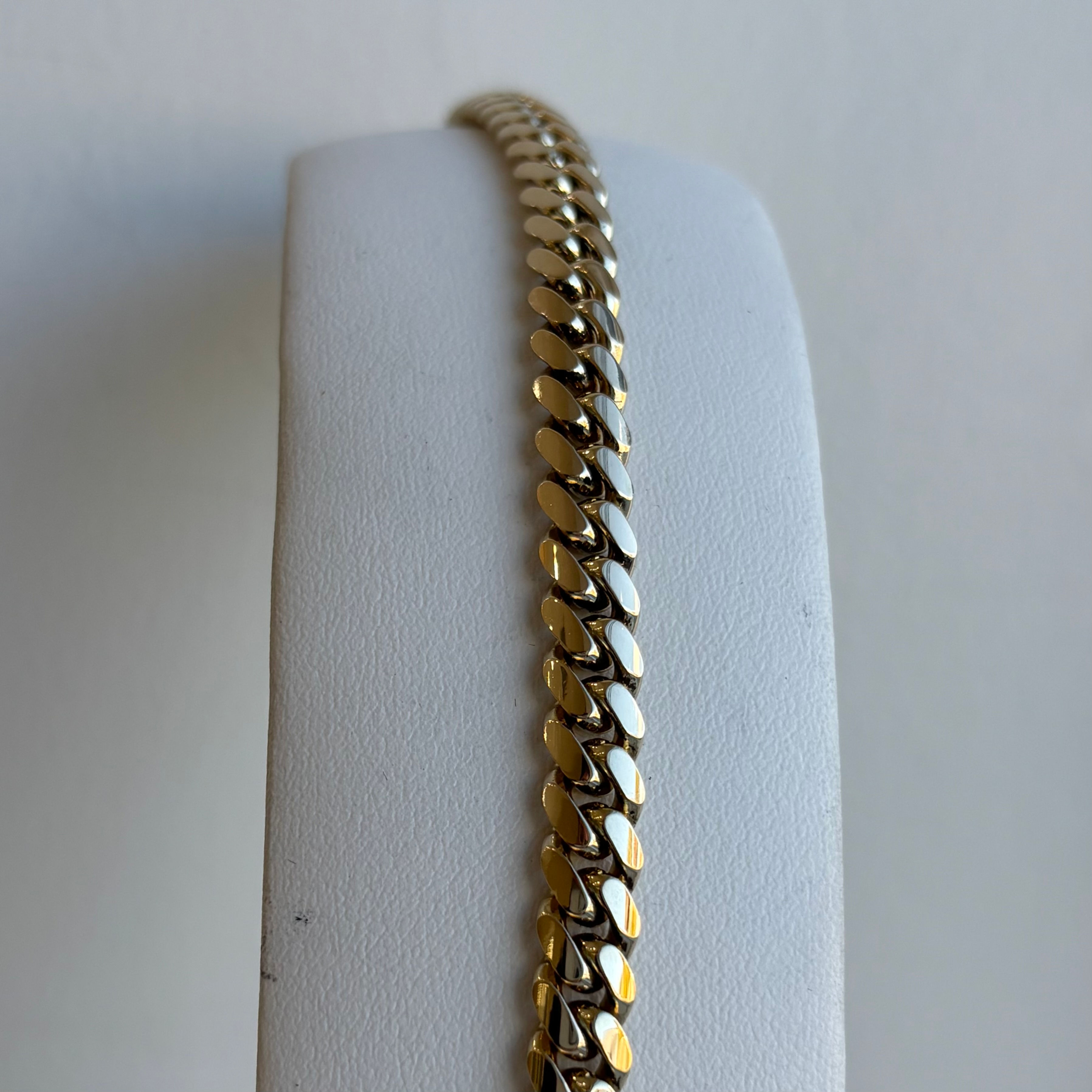 14K 6.75MM CUBAN BRACELET