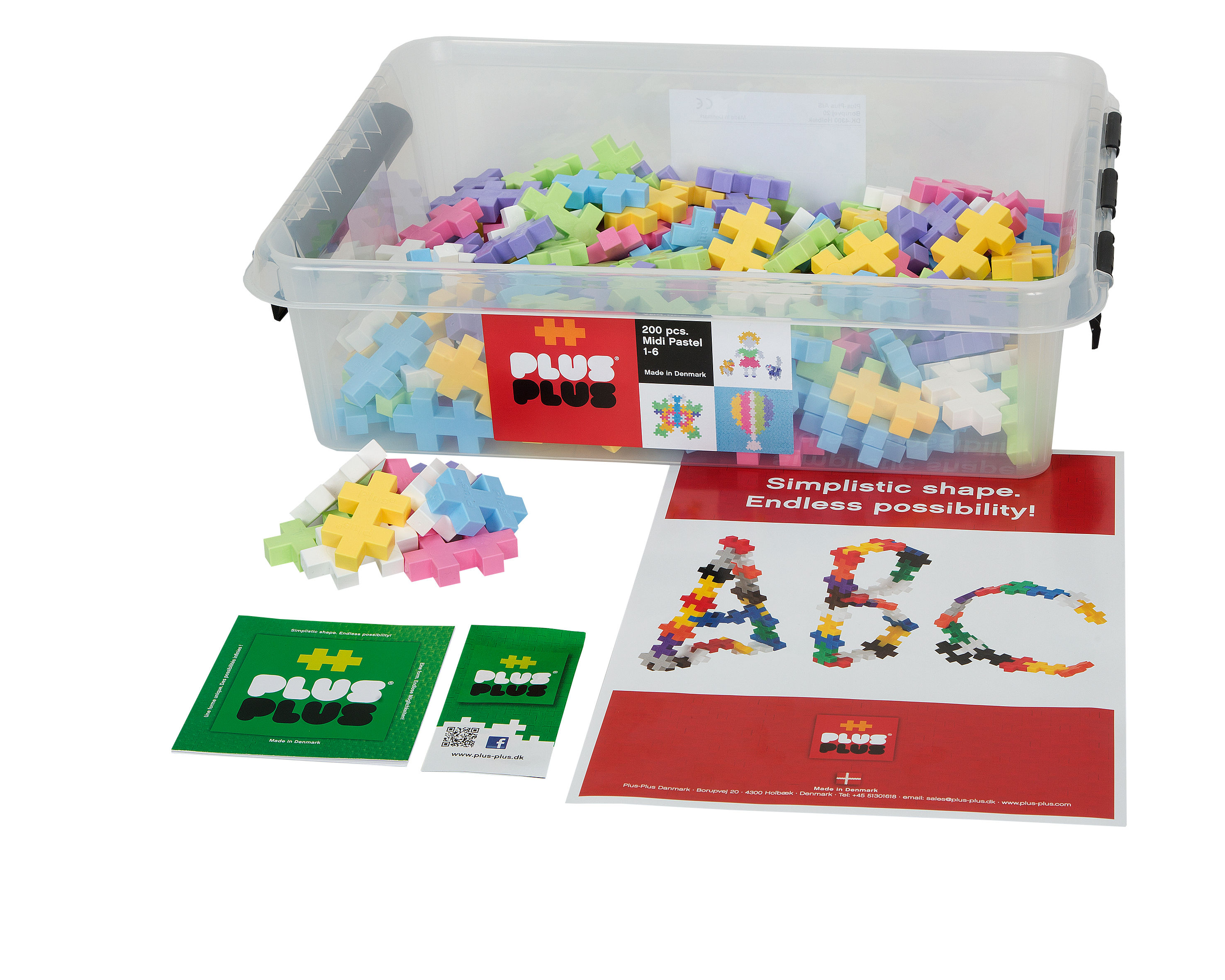 Plus-Plus BIG  200 ชิ้น สีพาสเทล