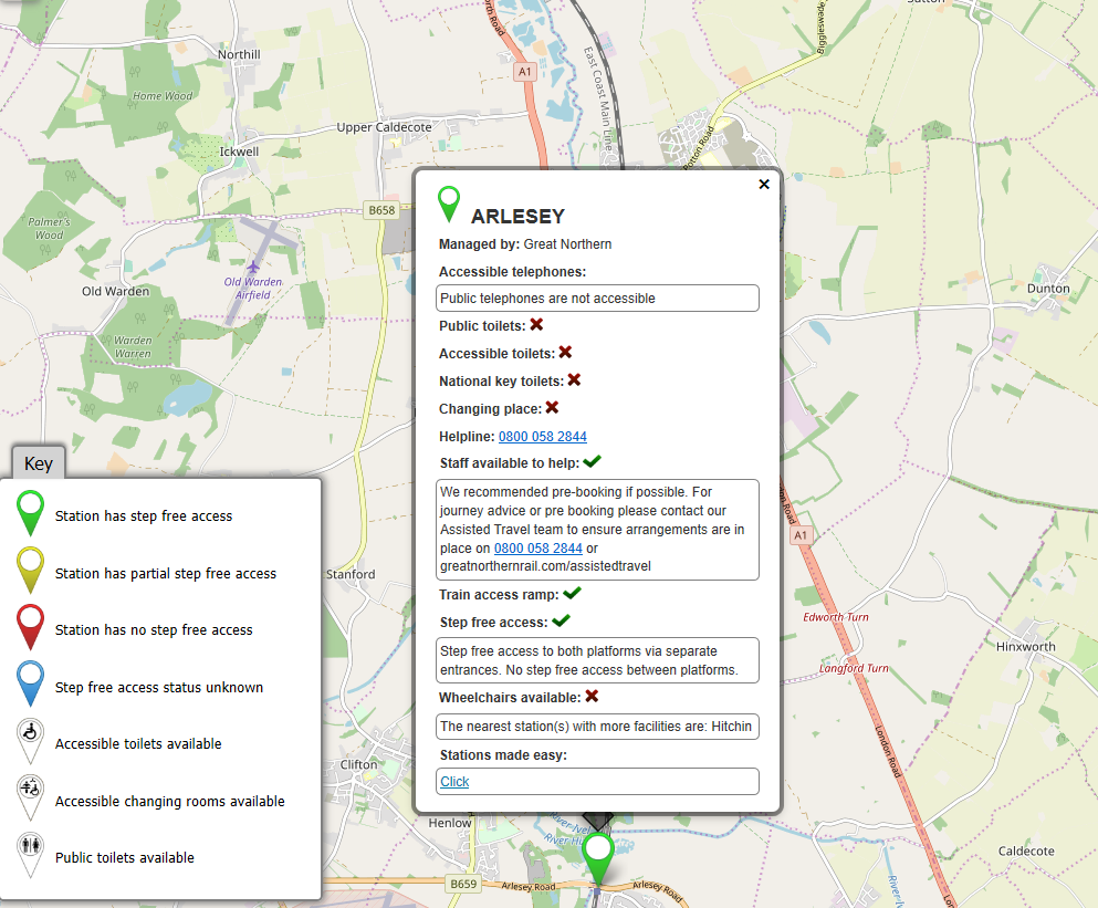 Arlesey Fab Map Description