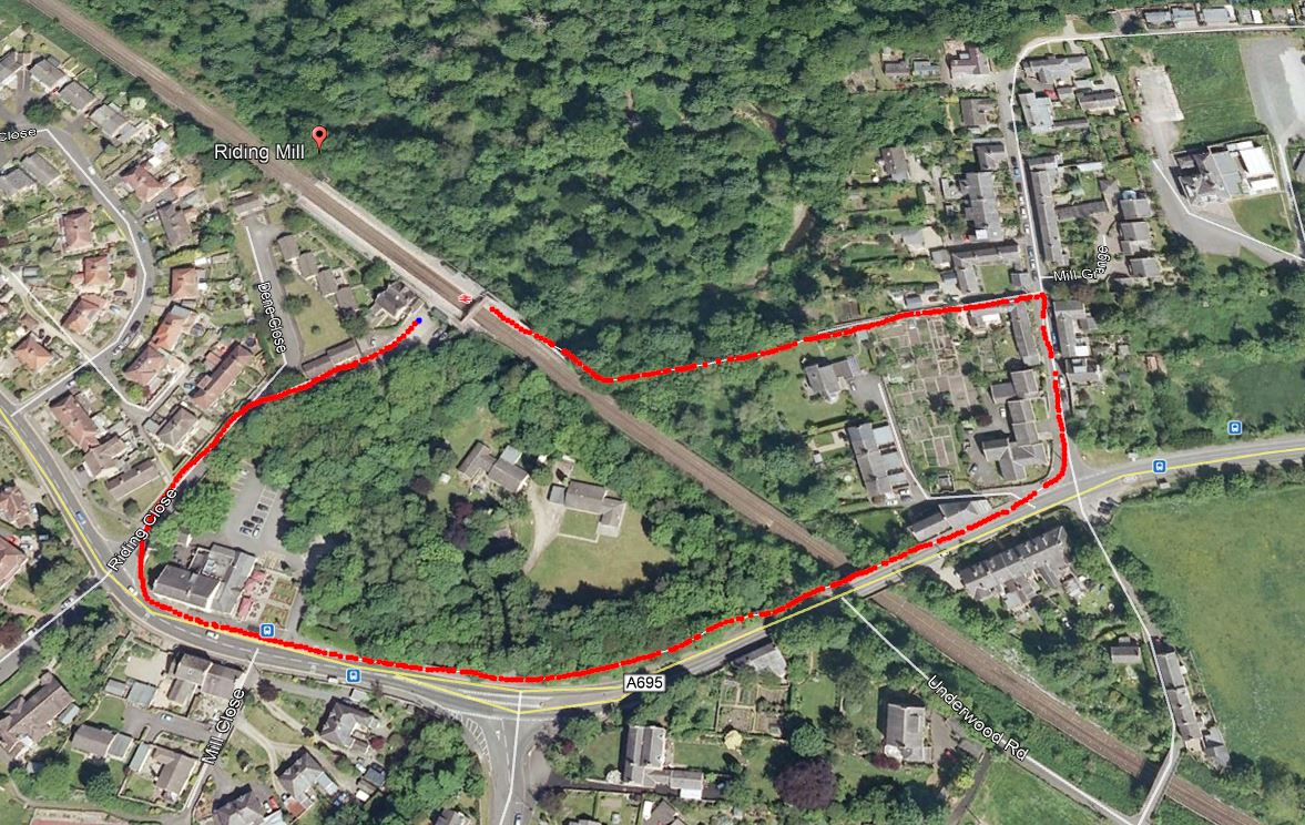 Riding Mill Cross Platform Route
