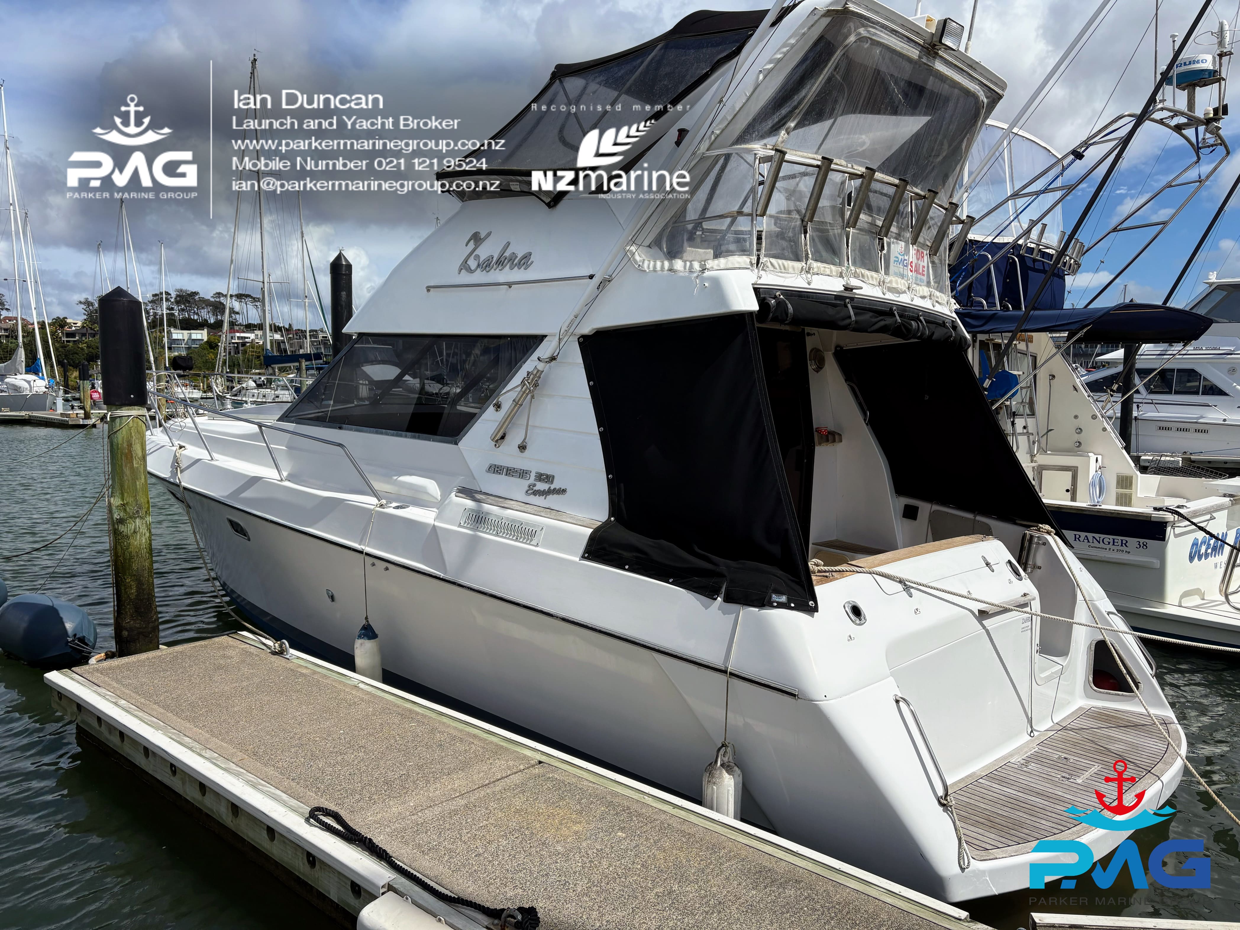 1990 Genesis 320 Euro-Flybridge