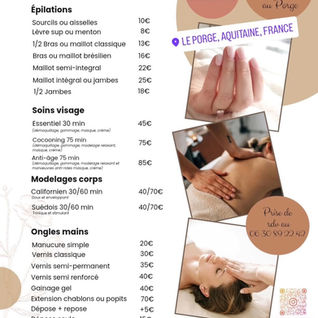 Prestations esthétiques