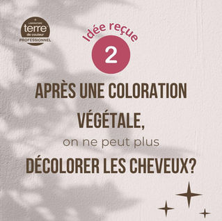 Idée reçue N°2 : Après une Coloration Végétale, on ne peut plus décolorer les cheveux! ?