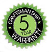 5-year warranty