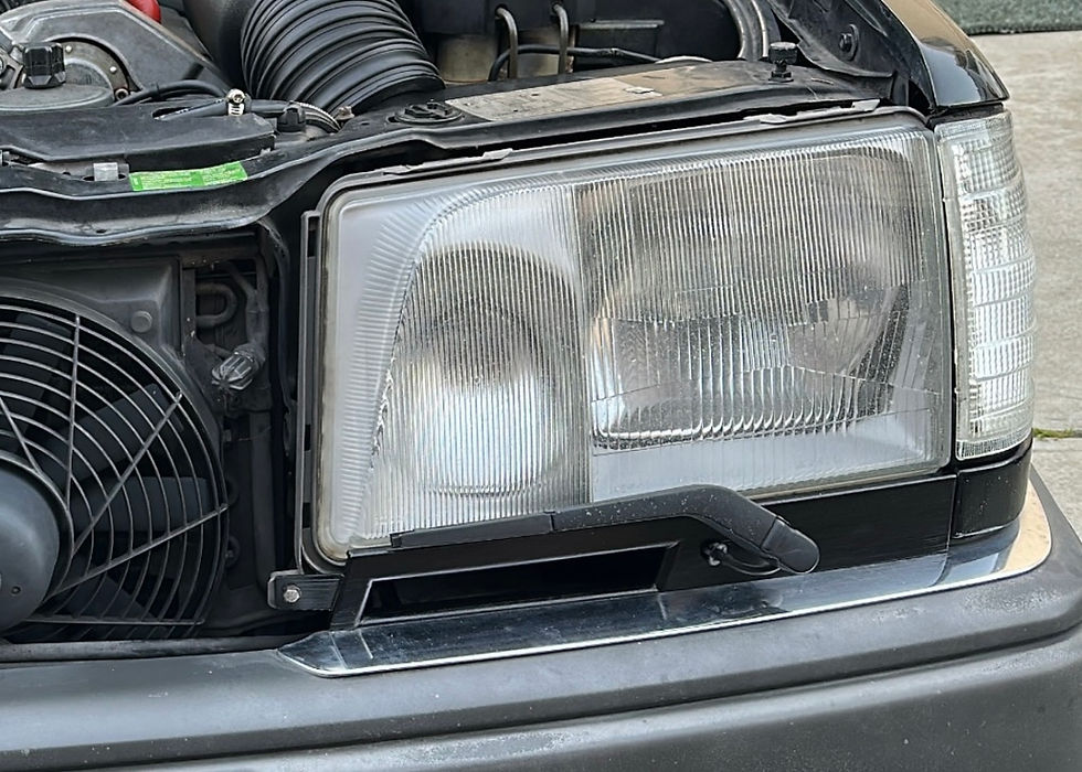 Thumbnail: W124 93-97 Headlight Wiper Vented Trim Piece
