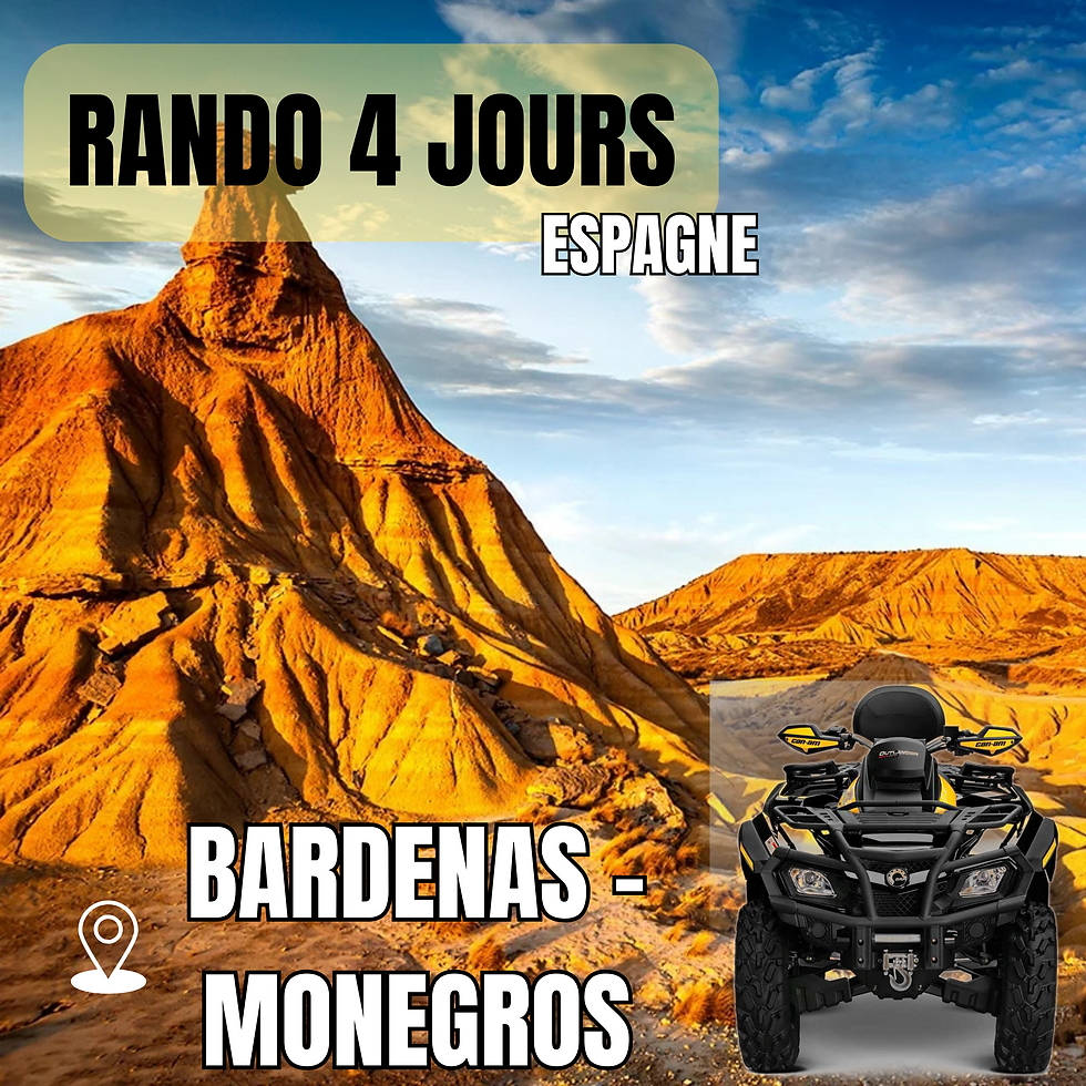 Randonnée quad 4 jours, mixte