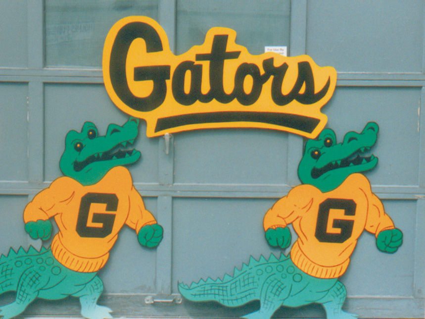 Gateway School - Contour Cut Komatex Gators