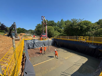 Concrete Supplied for Civil Engineering Works at Herstmonceux Castle