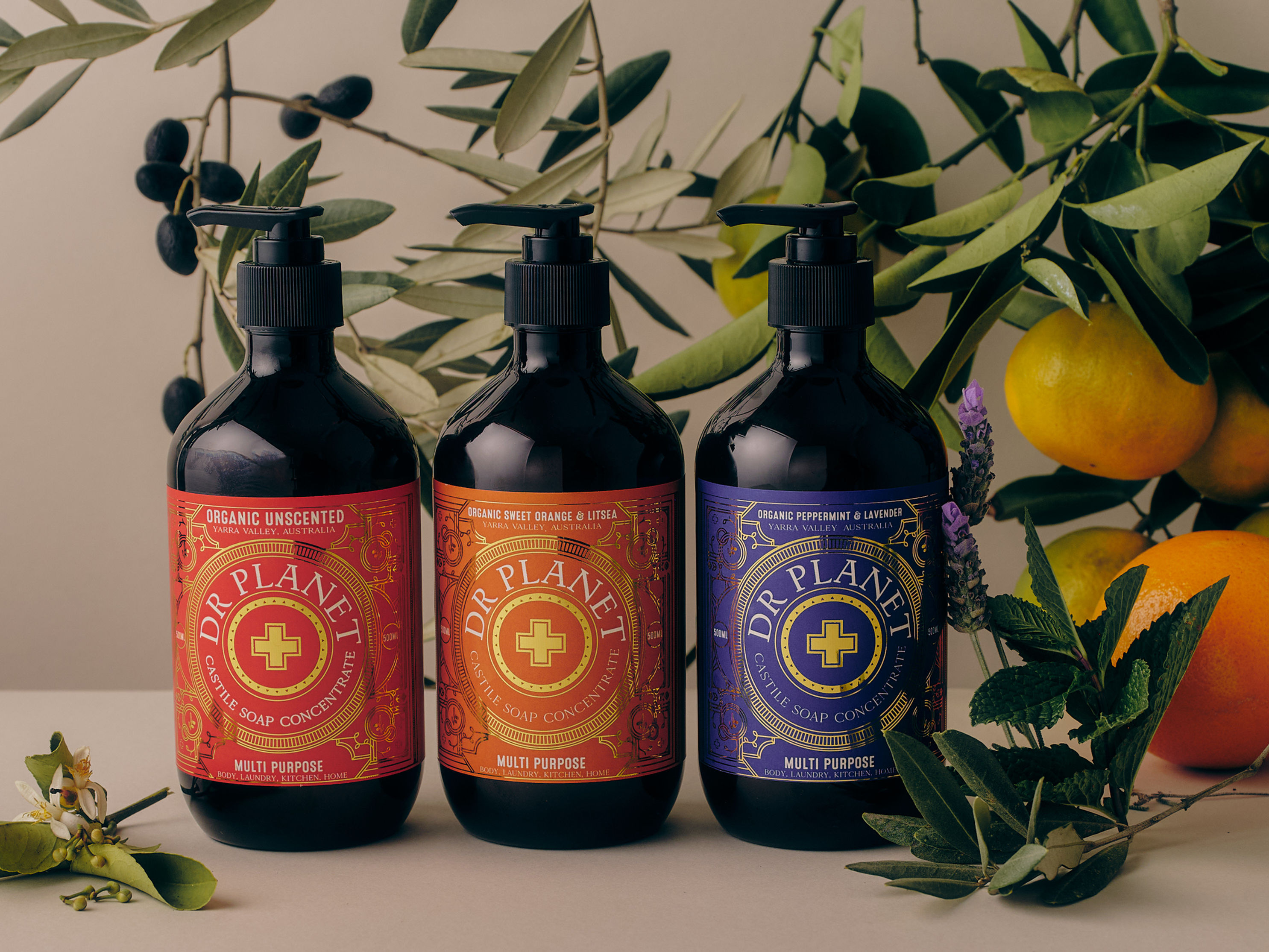 Dr Planet's Organic Castile Rescue Range