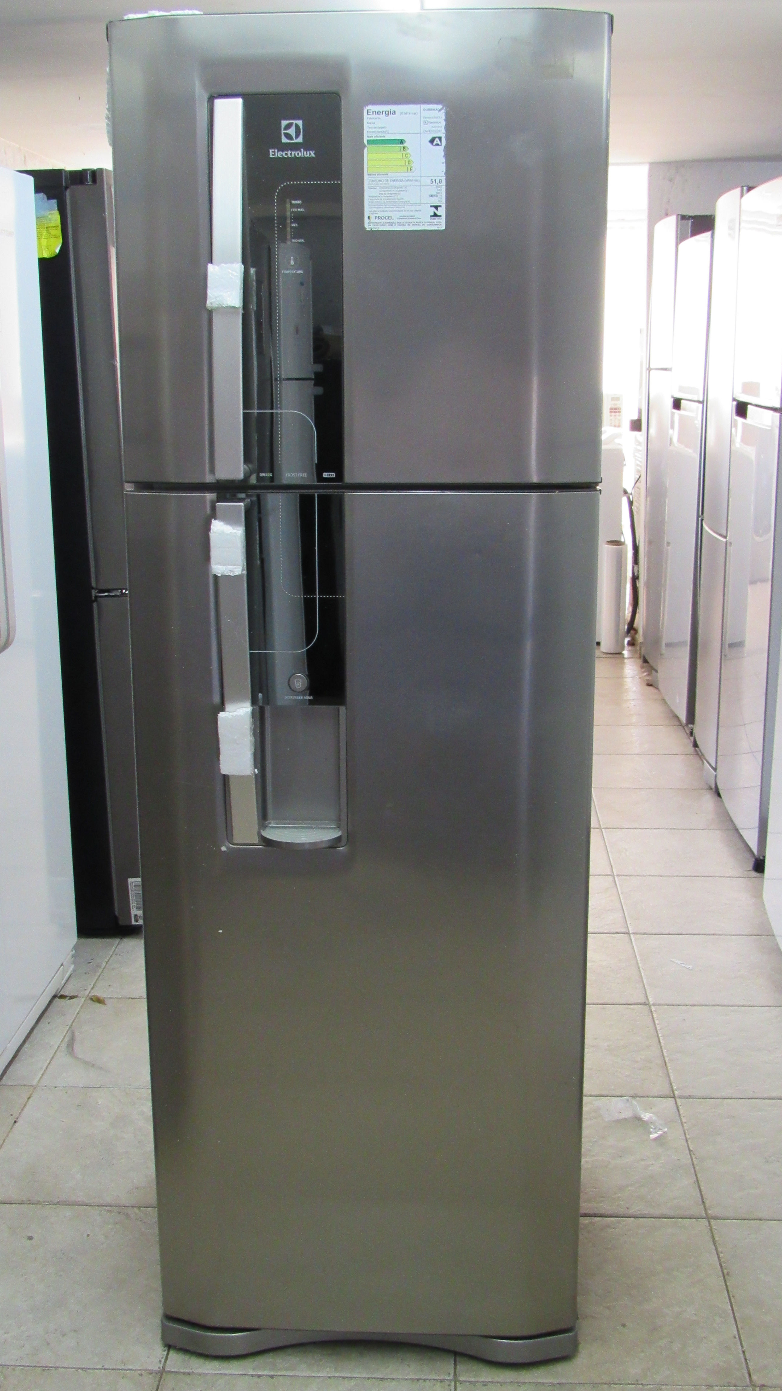 Refrigerador Electrolux Modelo DW42X Duplex 380 Litros Painel Blue Touch
