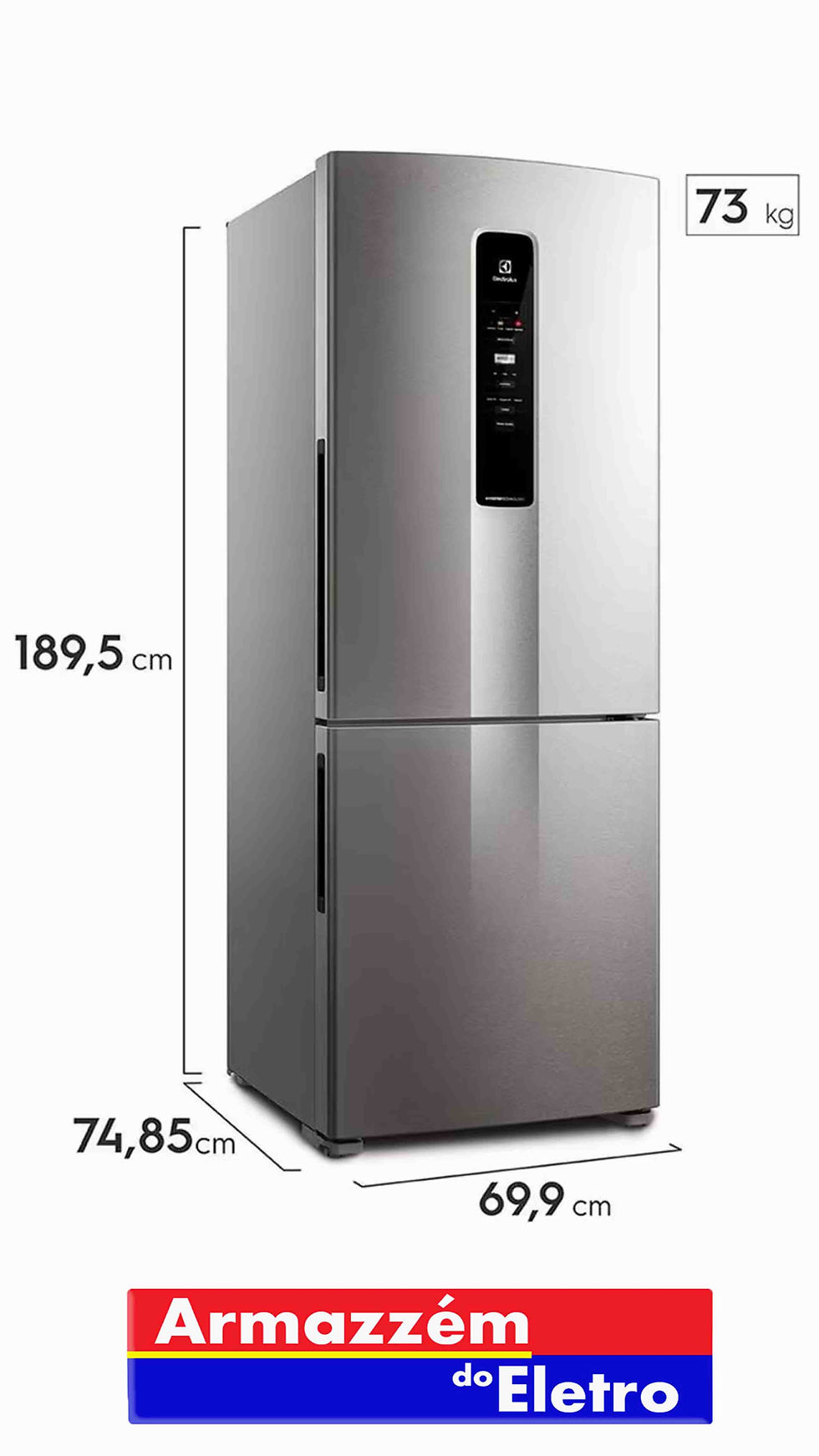 Miniatura: Geladeira Electrolux IB7S Inverse Efficient com AutoSense Inox -220v