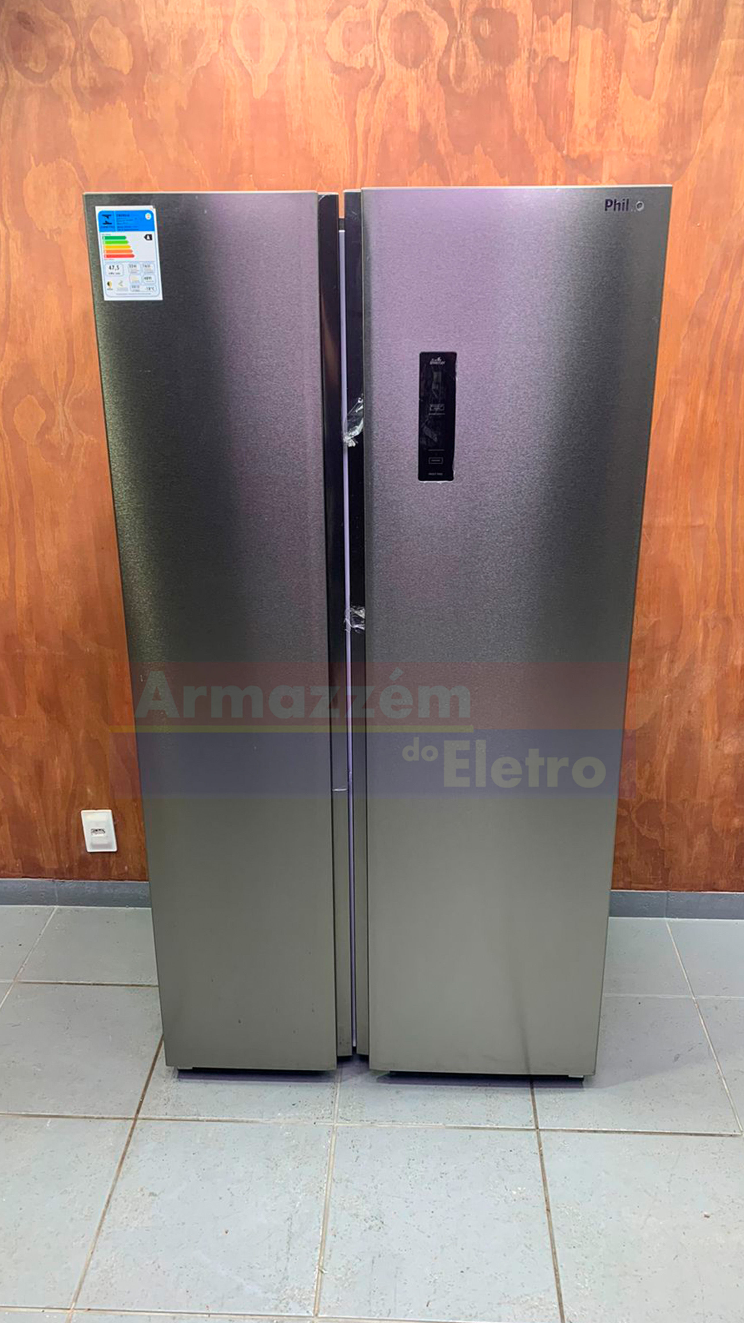 Geladeira Philco Eco Inverter PRF504I Frost Free Side by Side 489 Litros (127v)