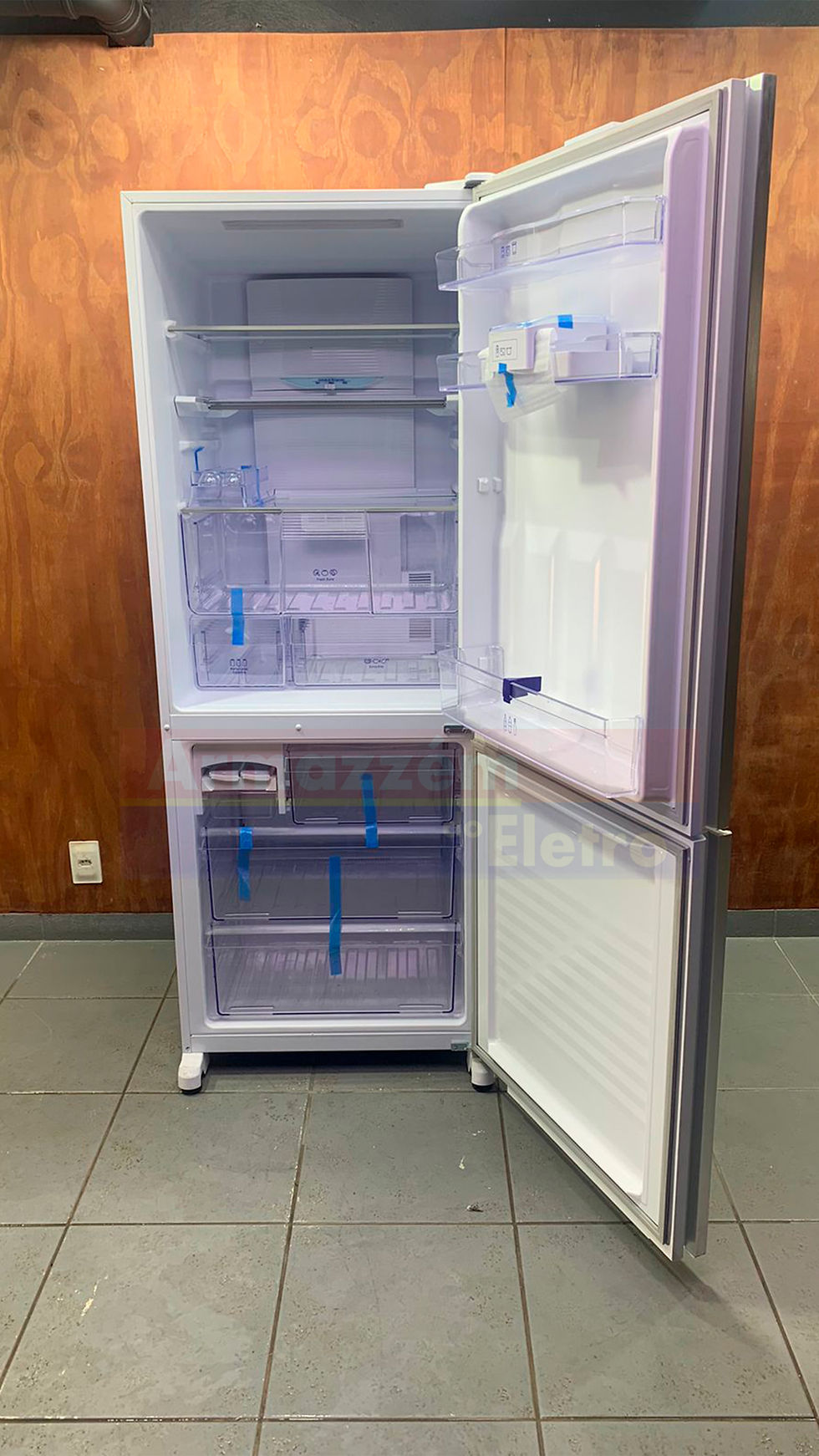 Miniatura: Geladeira Panasonic NR-BB53GV3 425 Litros Econavi White Glass - 220V