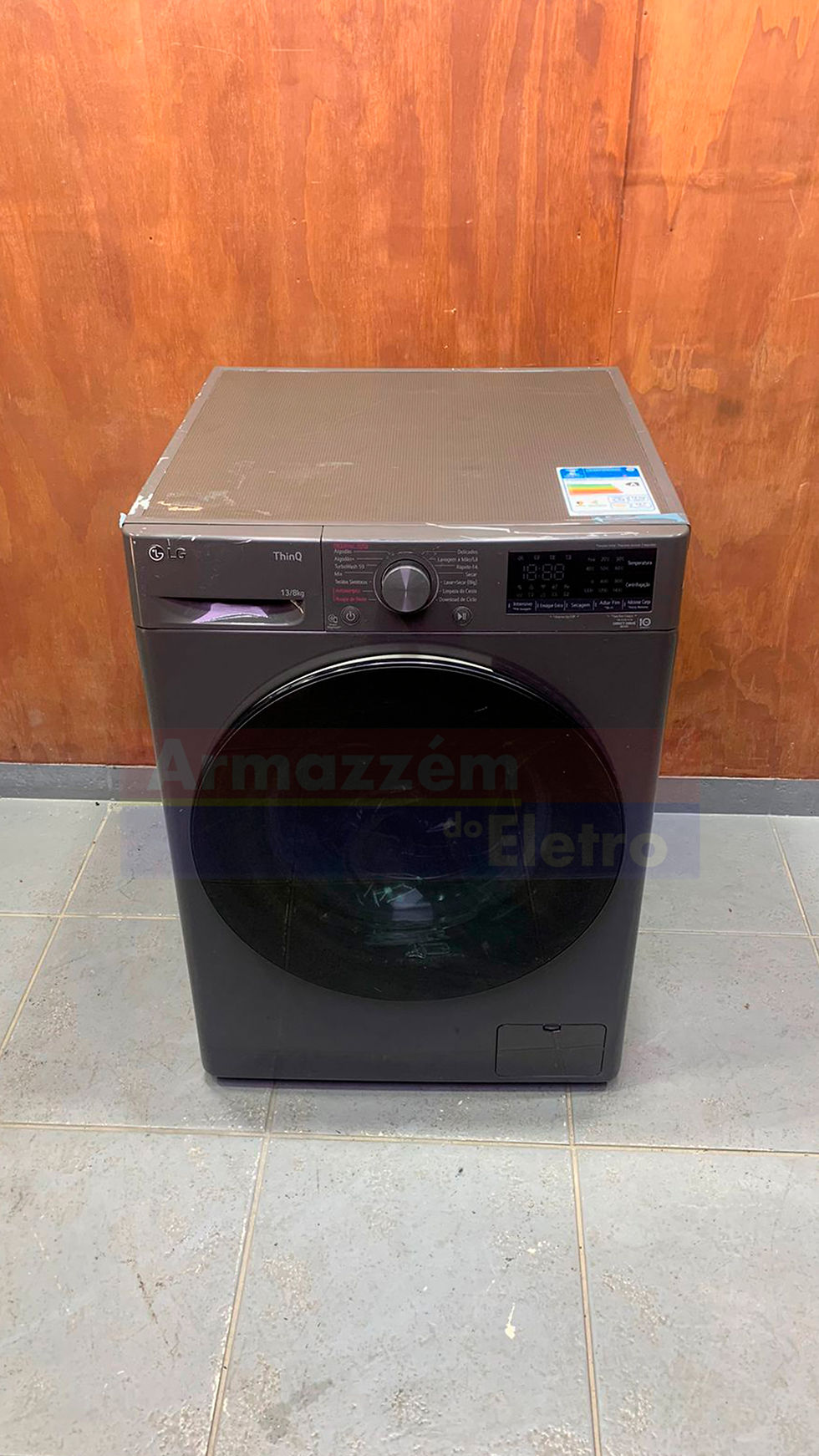 Lava e Seca LG 13kg VC4 CV5013BC4 cor Titânio - 127V