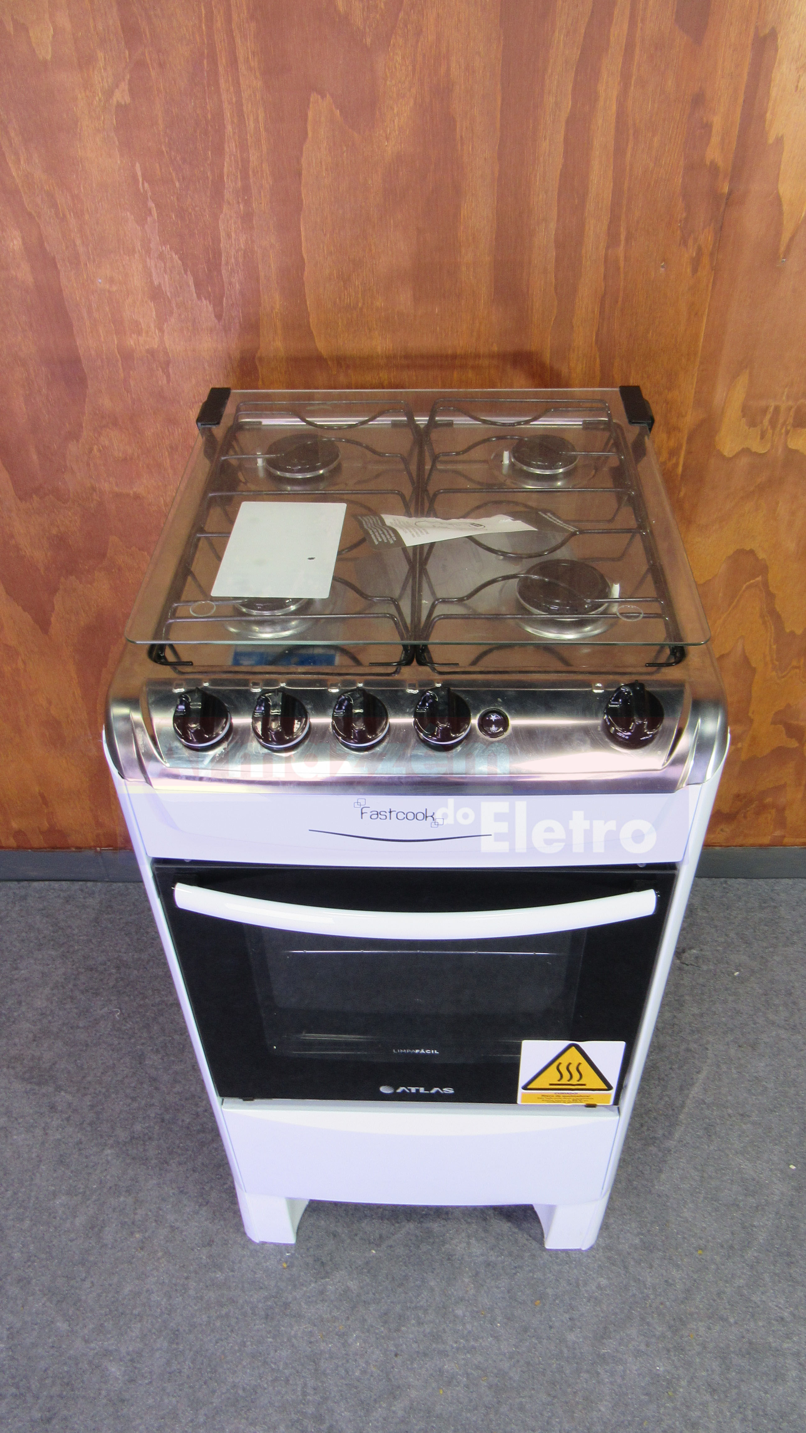 Fogão de Piso Atlas Fastcook 4 Bocas Bivolt Branco