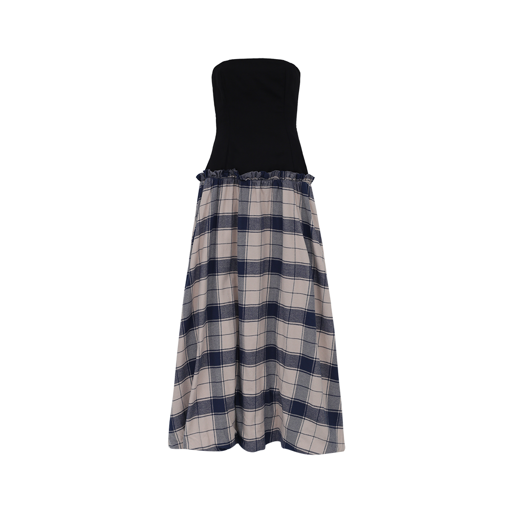 Vestido Luiza Mattos Flanella Azul Marinho