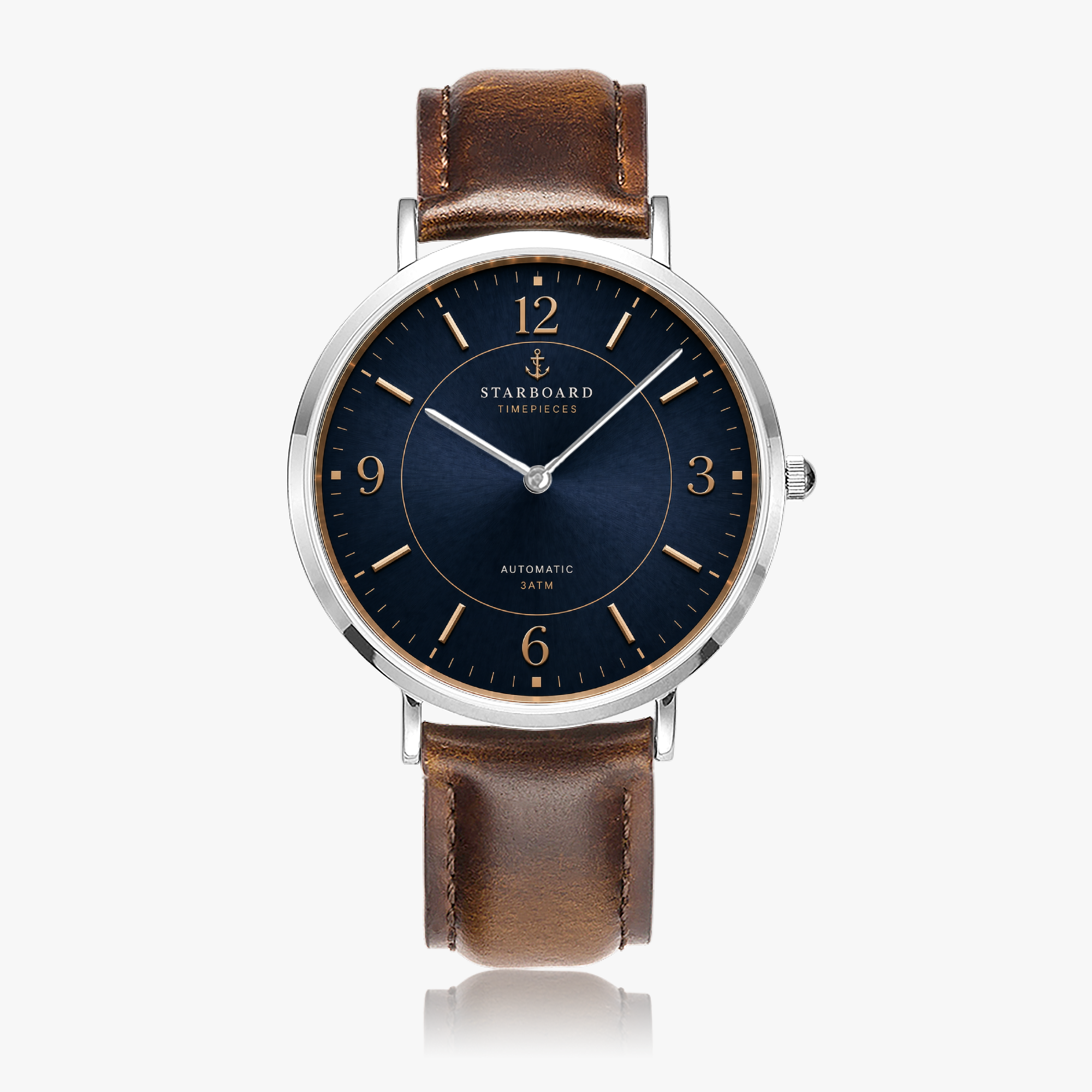 STARBOARD "Heritage" Men's Leather Band Watch