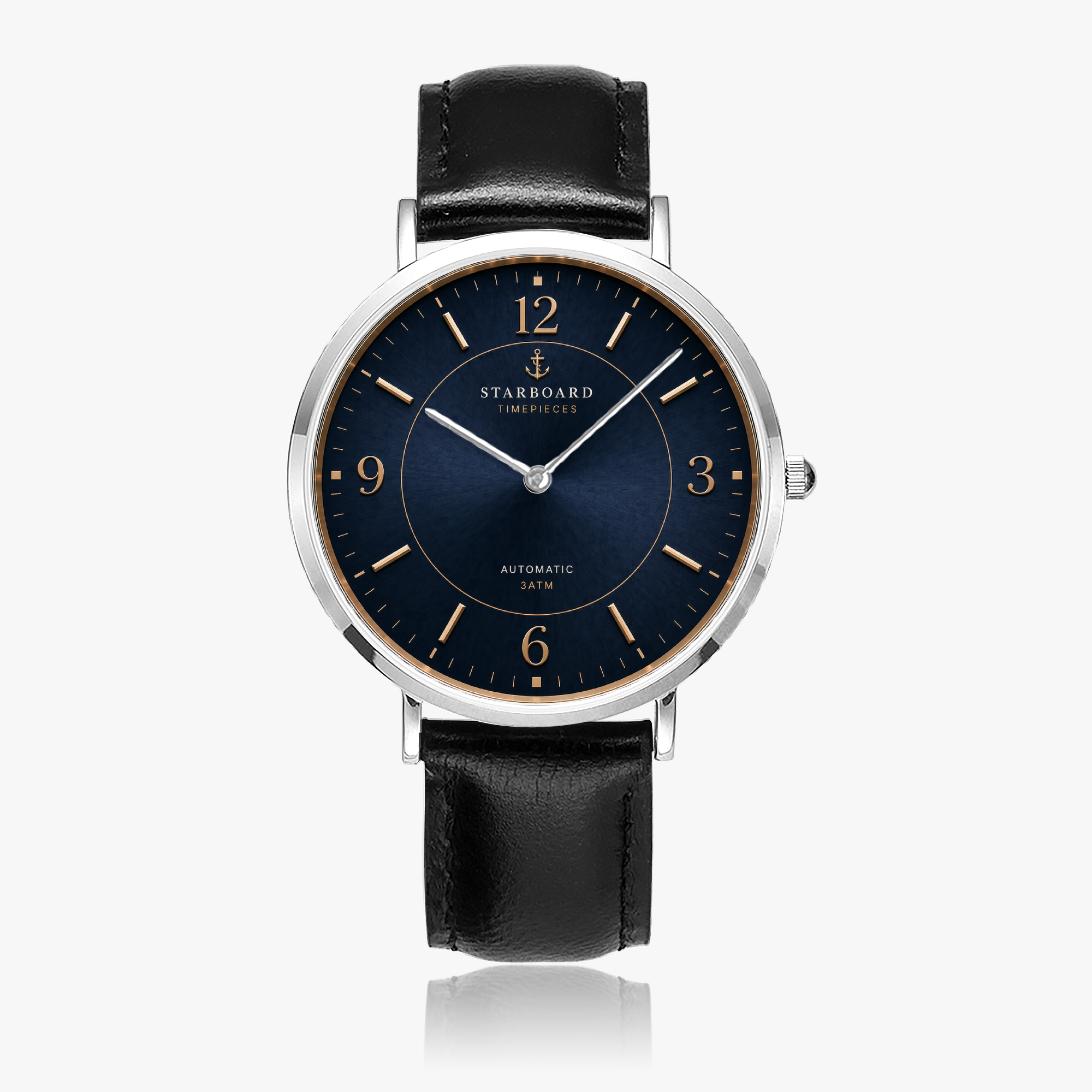 STARBOARD "Heritage" Men's Leather Band Watch