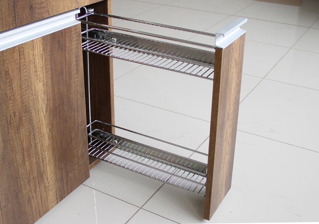 Mueble para Ahorrar Espacio con riel de Acero Inoxidable Cajón