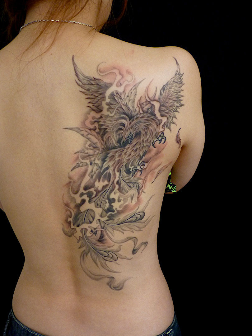 鳳凰・バックピース・backpiece