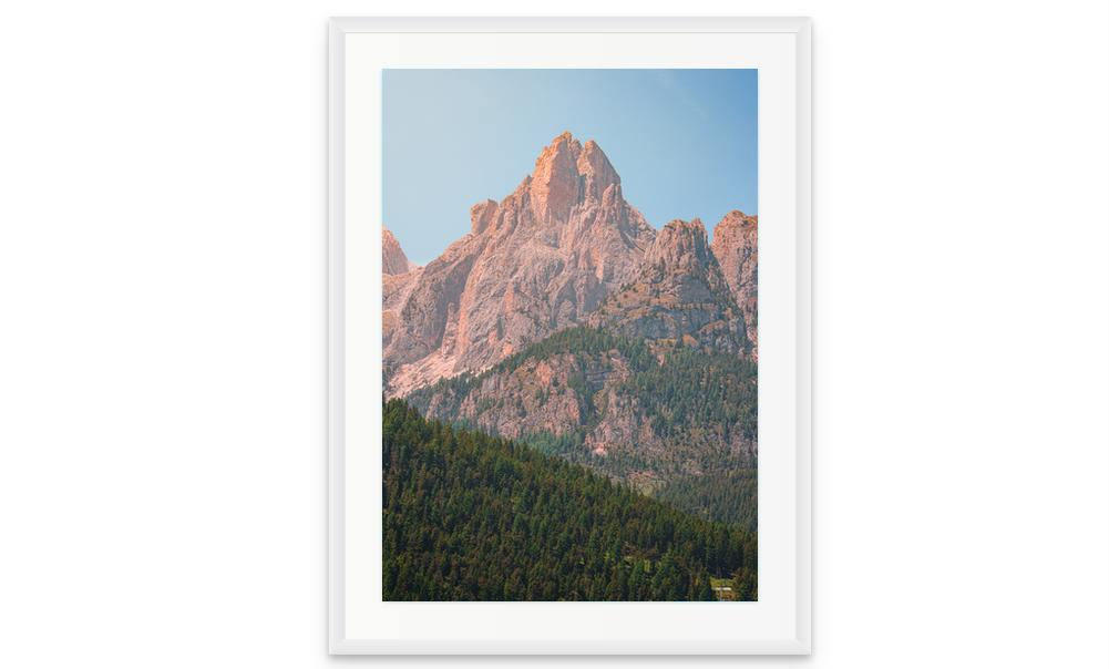 Italian Alps wall art showing dramatic mountain landscape