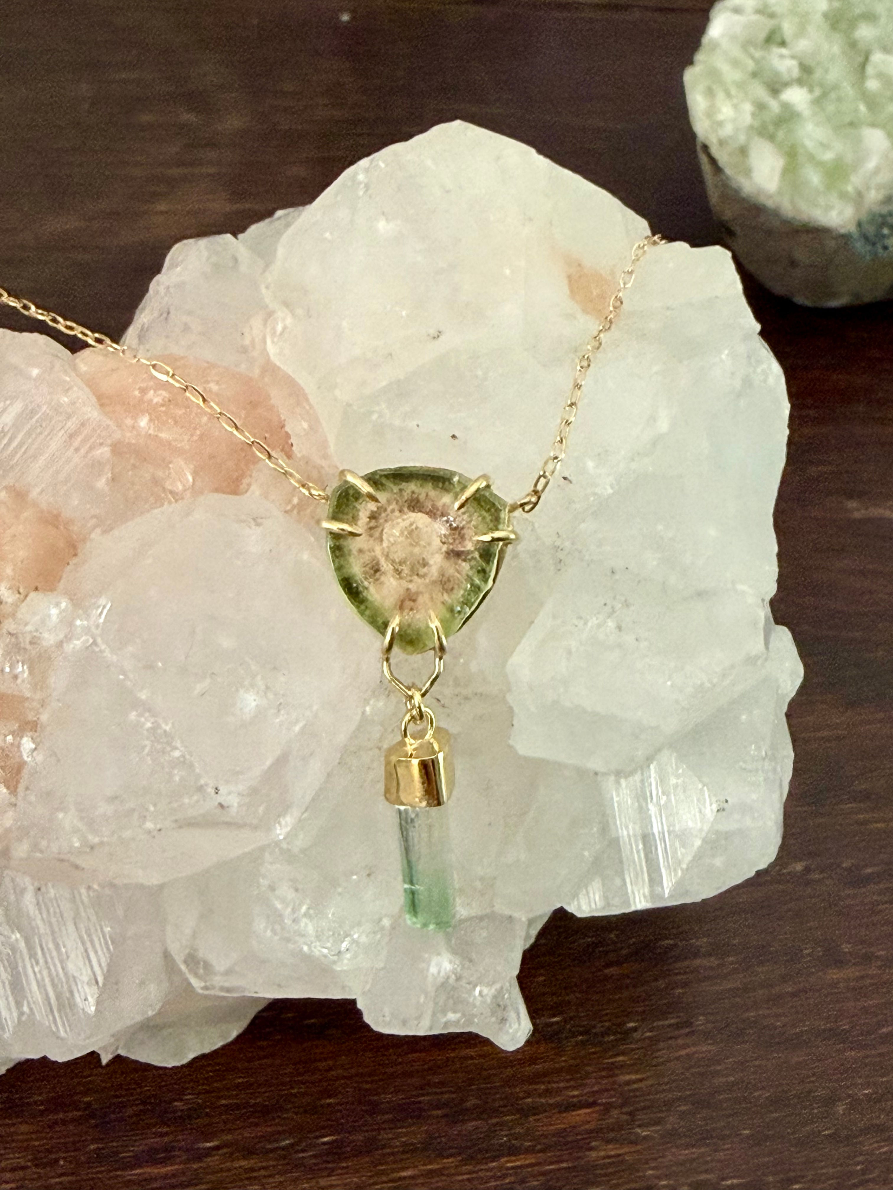 Collier Tourmaline Brute