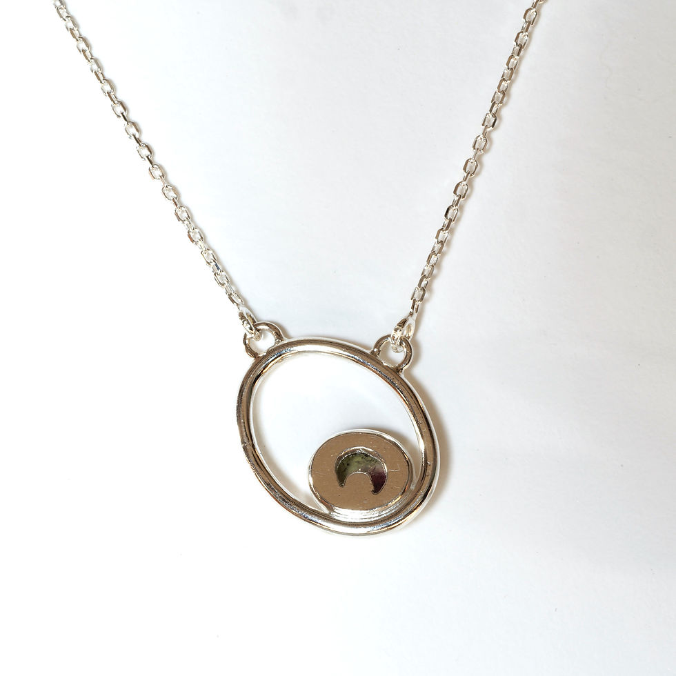 Miniature : Collier Tourmaline bicolore