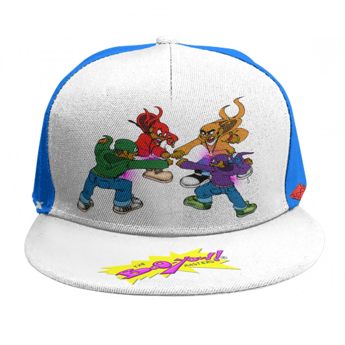 BYM Grfx 2tone Snapback (white/blue))