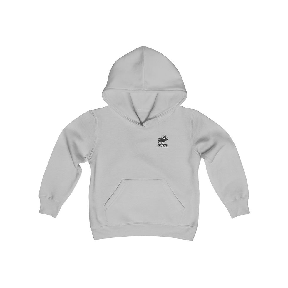 Thumbnail: Elk Flag Youth Heavy Blend Hooded Sweatshirt