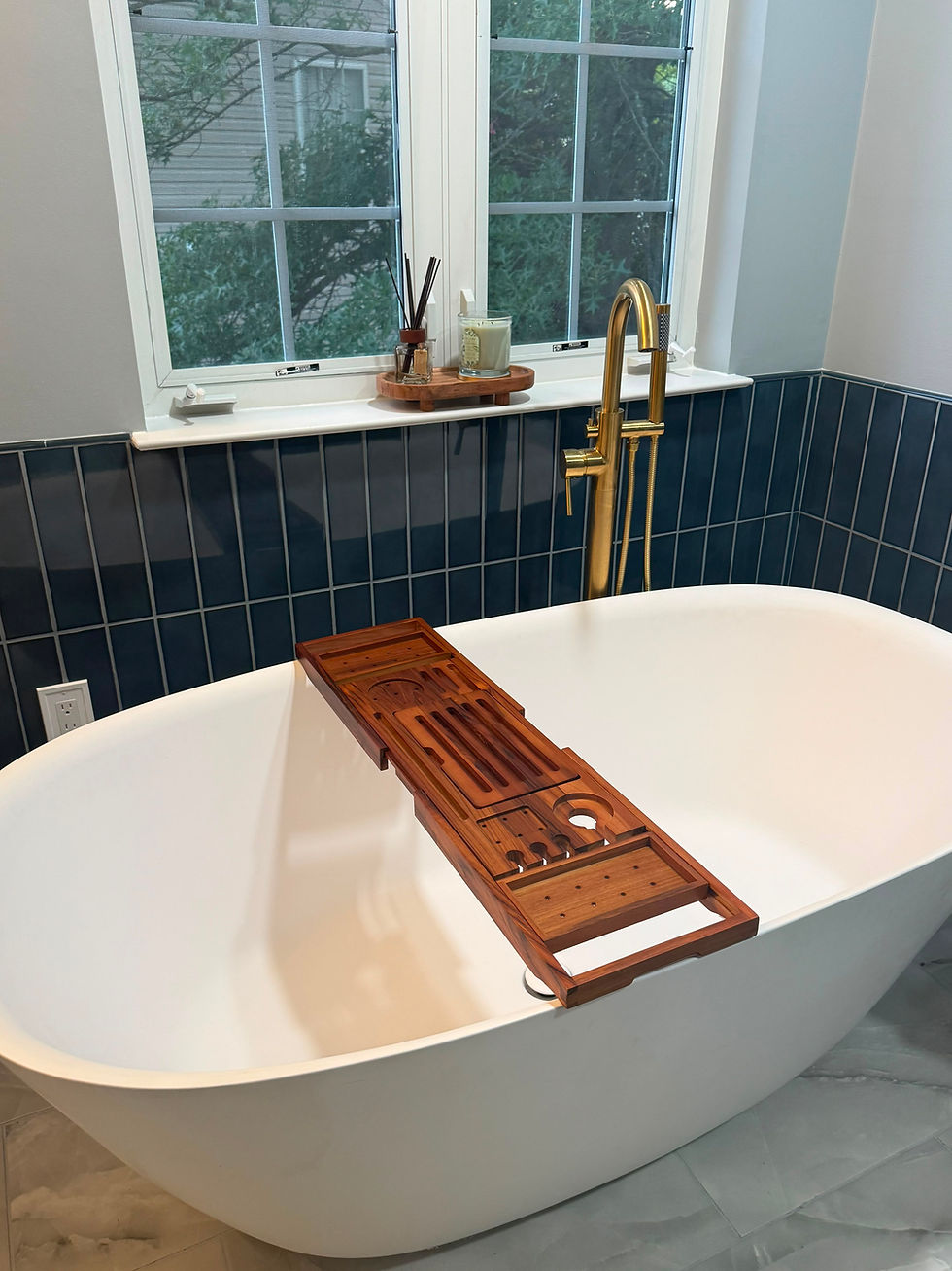 Bathroom remodel tub installation