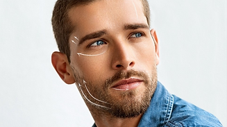 diagram of pdo threading direction on man's face