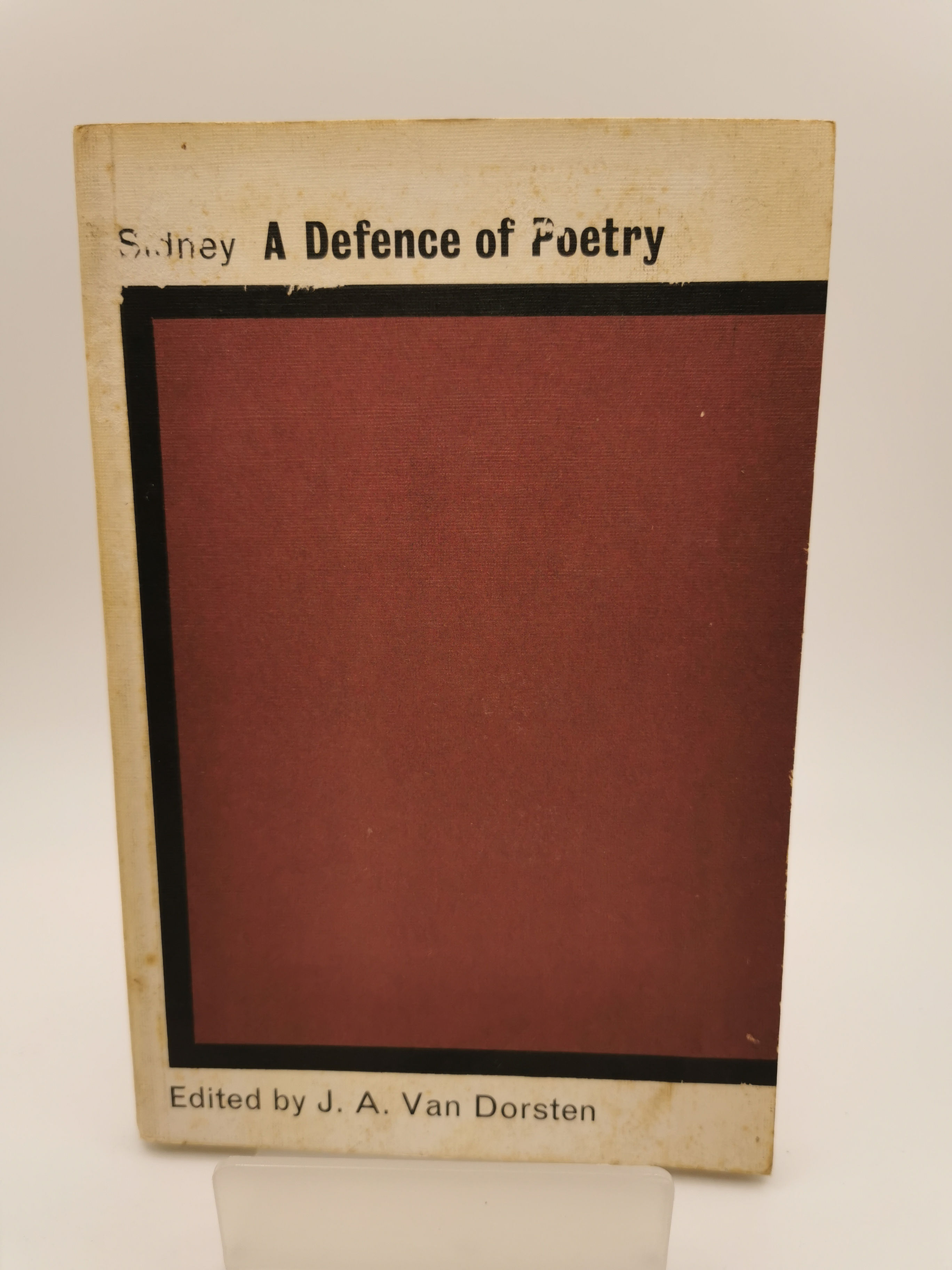 Sidney: A Defence of Poetry - Jan Van Dorsten