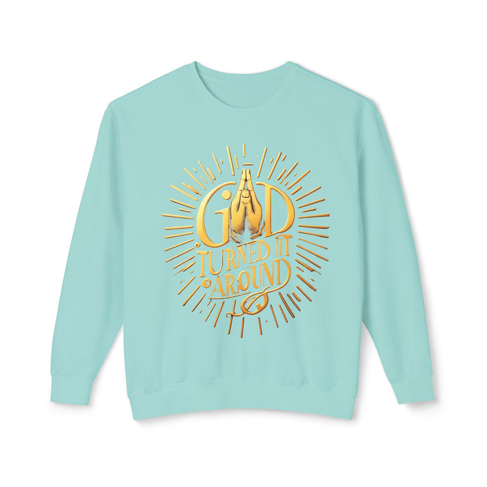 Thumbnail: God Turned It Around Crewneck Sweatshirt