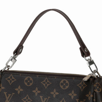 leather top handle with louis vuitton bag