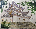 Sketch of Himeji Castle by Jude Scott