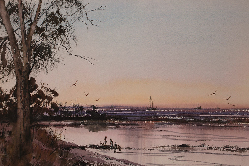 Broome Time-28 x 38 cms-watercolour-$425- unframed