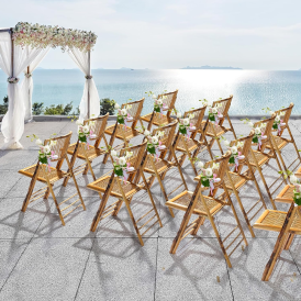 Thumbnail: VINGLI Bamboo Folding Chair