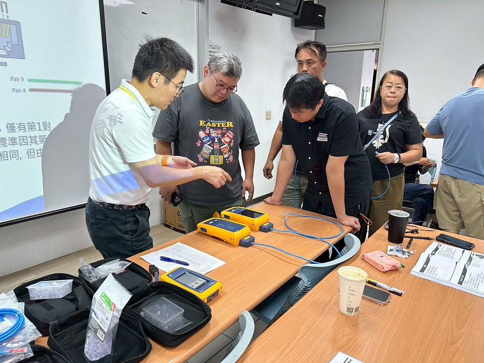 銅纜佈線測試