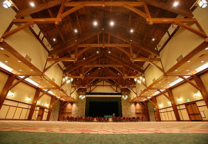 This is the old auditorium which is connected with the main hall. And yes, our smoky mountain cabins are just minutes away.