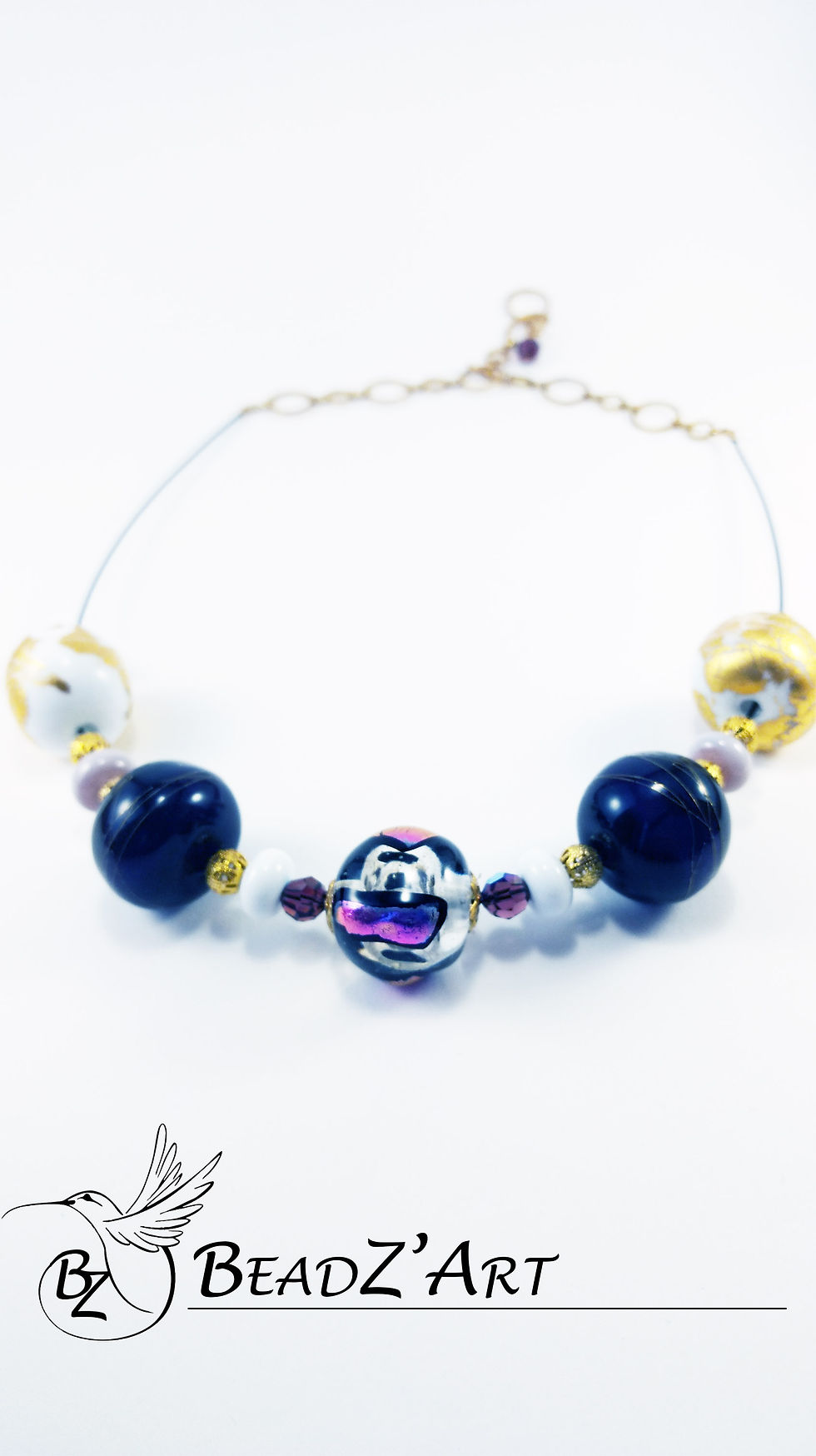 Miniature : Collection - Commedia Dell'Arte / ultraviolet, violet profond, blanc, or