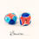 Miniature : Collection - Arlequin / Orange, Bleu ciel et bleu nuit