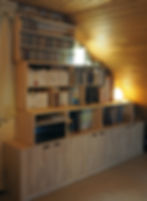 Bibliothèque/Placard en 4 éléments
