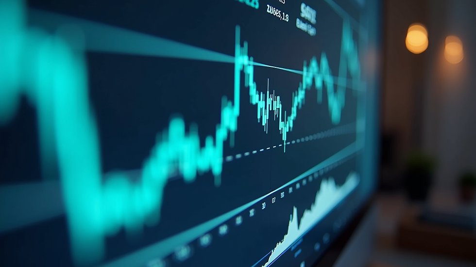 Close-up view of a computer screen showing AI-generated financial insights
