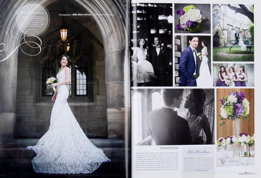 Toronto Photographers Little Blue Lemon capture cinematic and timeless romantics of Bride at UofT, and on the streets of Toronto.