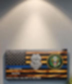 American Flag| Police| MP| Wood Plaque|3D Wood Badge |Logos